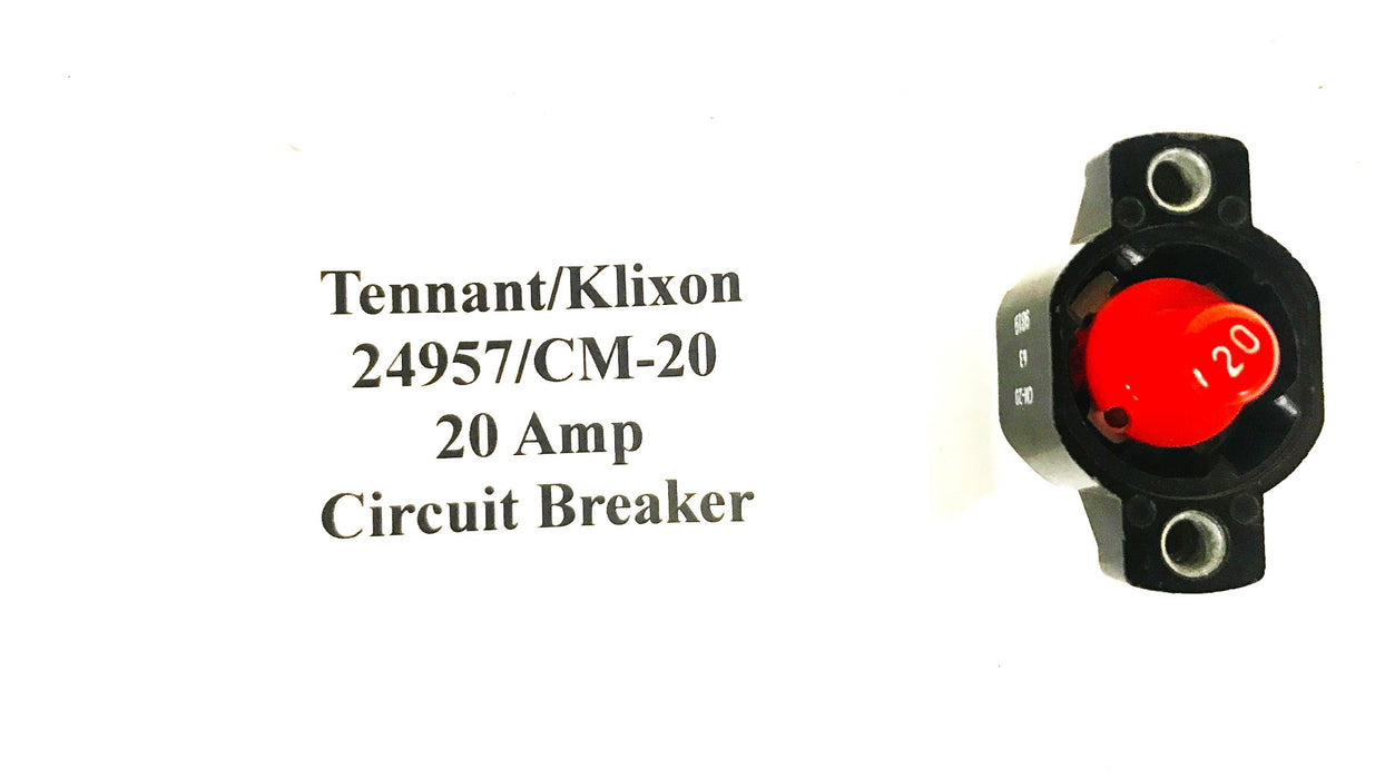 Tennant Sweeper/Klixon 20 Amp Circuit Breaker 27957/CM-20 NOS