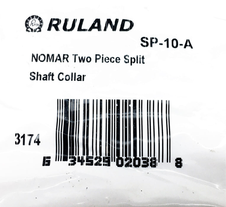 Ruland NOMAR 5/8 Inch 2 Piece Split Shaft Collar SP-10-A [Lot of 2] NOS