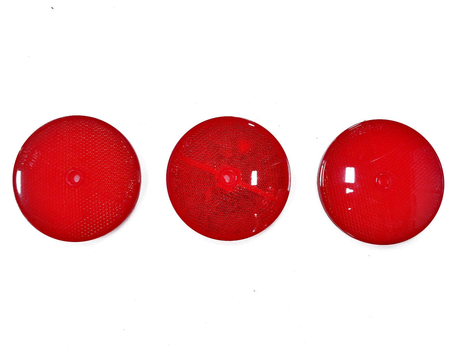 Grote Replacement Marker Lens 3-1/4 Round Red 4015R [Lot of 3] NOS