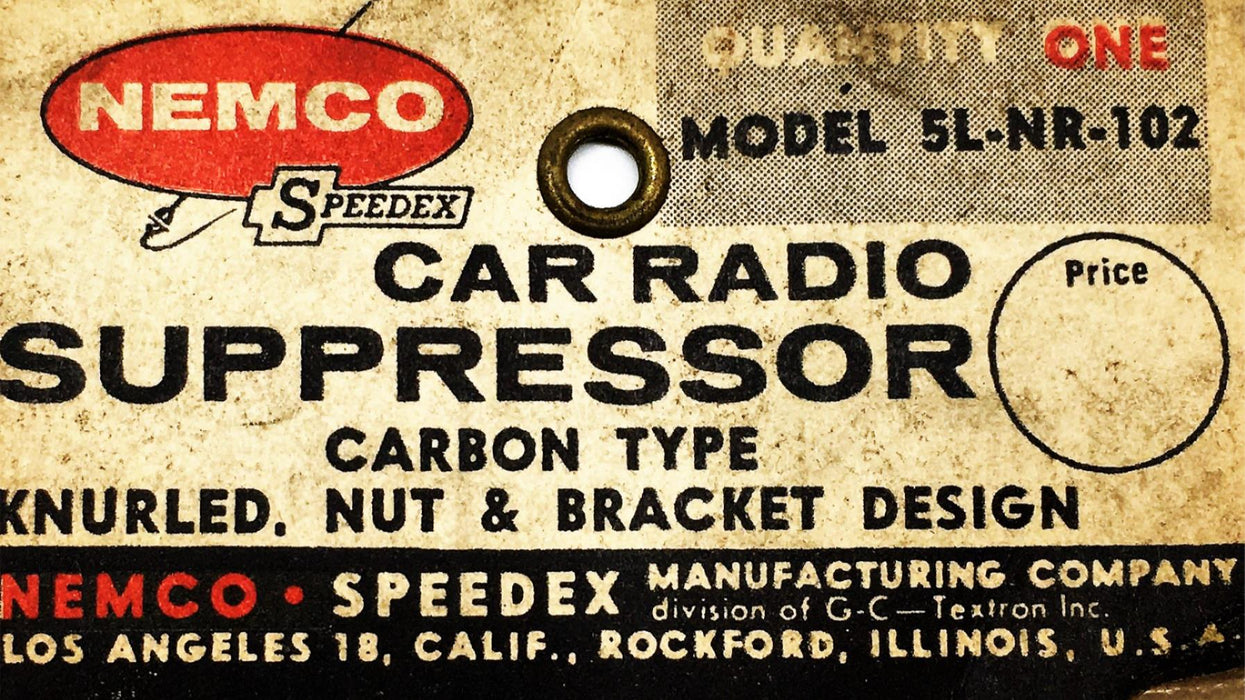 Nemco Car Radio Suppressor 5L-NR-102 NOS