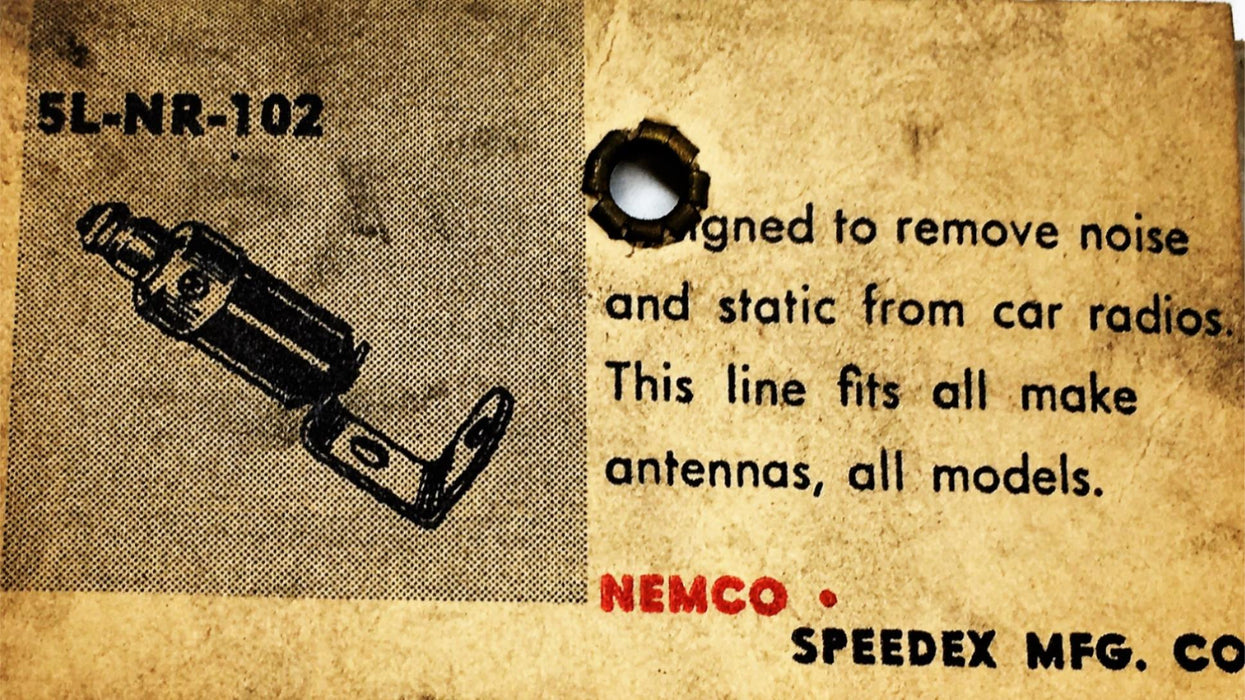 Nemco Car Radio Suppressor 5L-NR-102 NOS