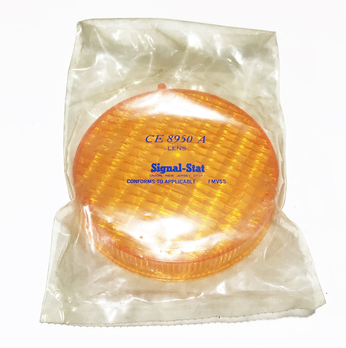 Cats-Eye/Signal Stat Replacement Amber Tail/Turn Lens 160 (CE-8950-A) NOS