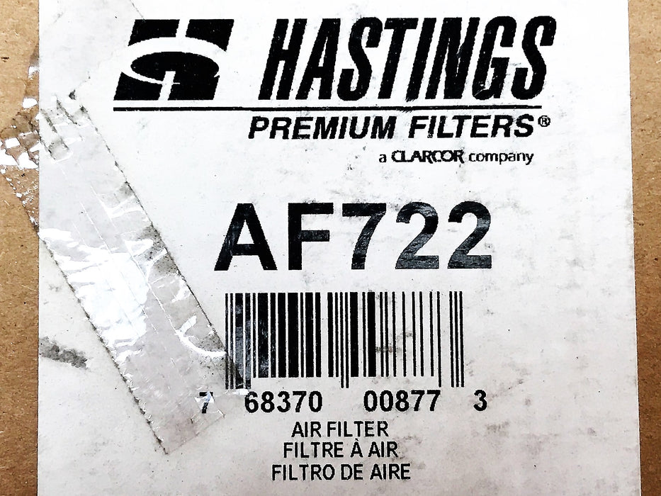 Hastings Air Filter AF722 NOS