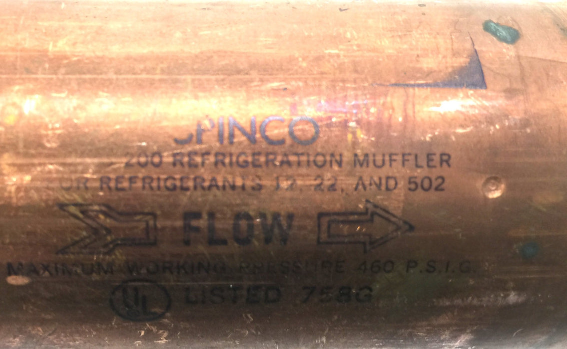 Spinco 200 3/8" Muffler 70016801 NOS