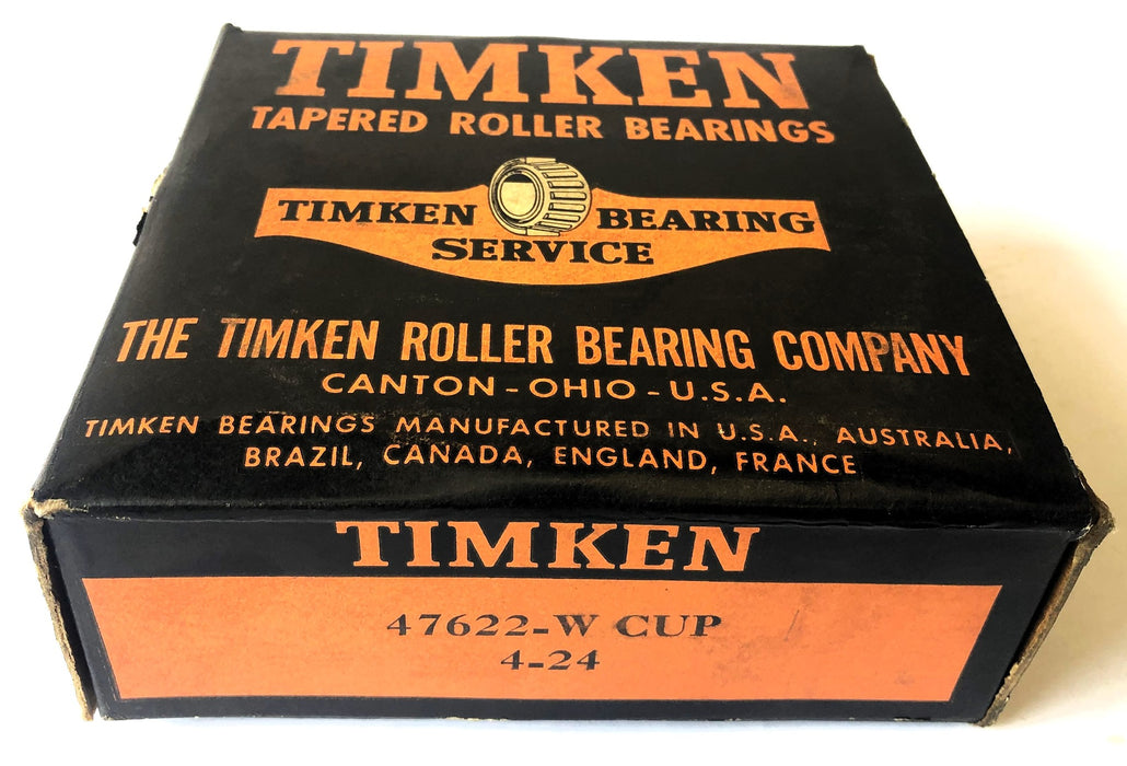 Timken Taper Roller Bearing Cup 47622.W 4-24 NOS