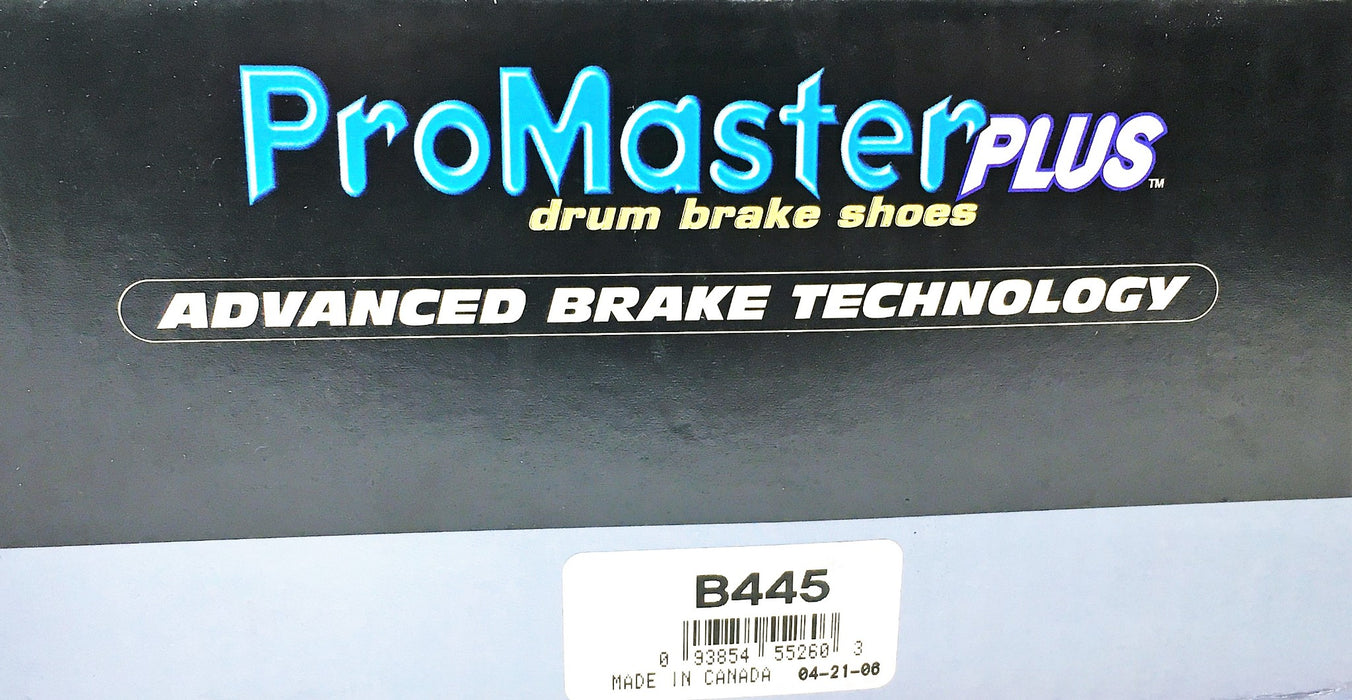 ProMaster Plus Drum Brake Shoes B445 NOS