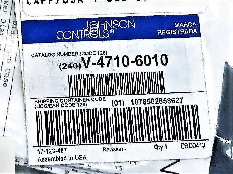 Johnson Controls Diaphragm V-4710-6010 [Lot of 2] NOS