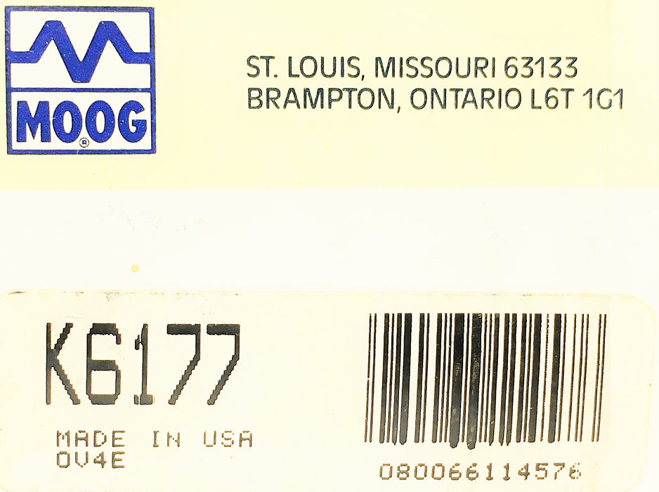 Moog Suspension Control Arm Bushing Kit K6177 NOS