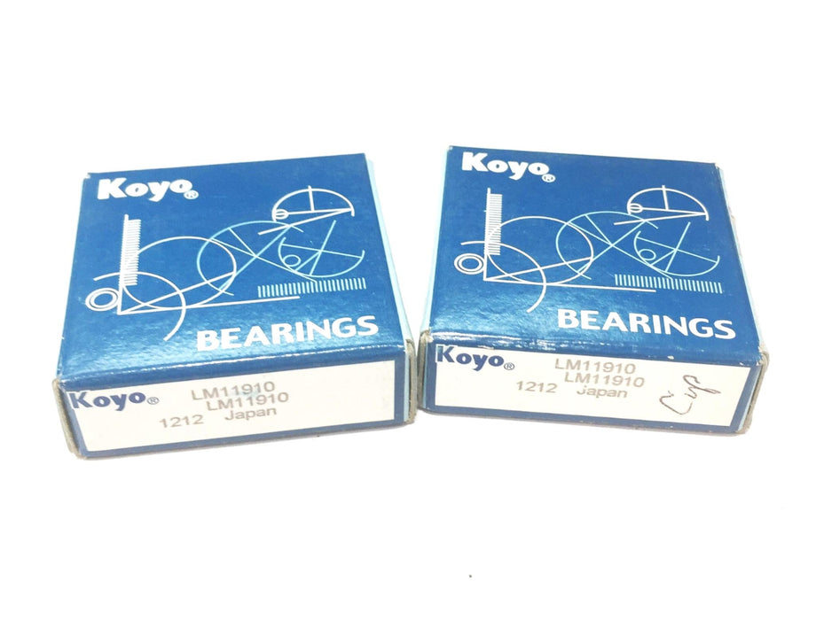 Koyo Bearing Cup LM11910 [Lot of 2] NOS