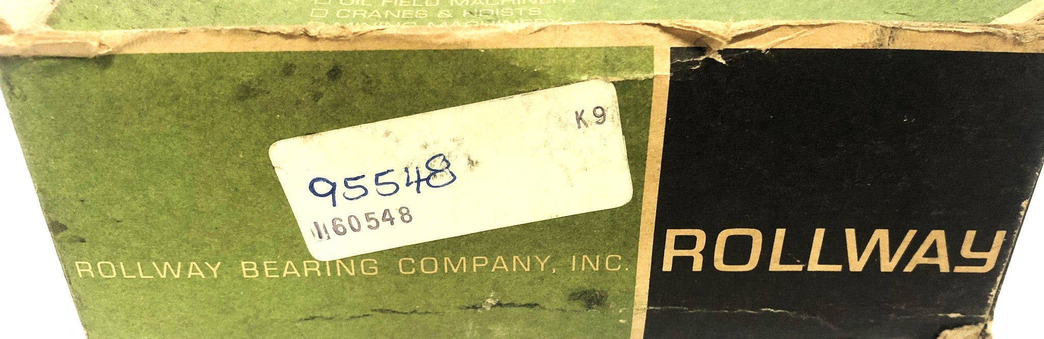 Rollway Needle Roller Bearing Assembly 95548 (160548) NOS