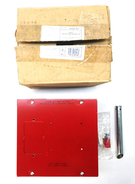 Edwards Systems Technology Red Duct Detector Housing with Hardware SIGA-DH NOS
