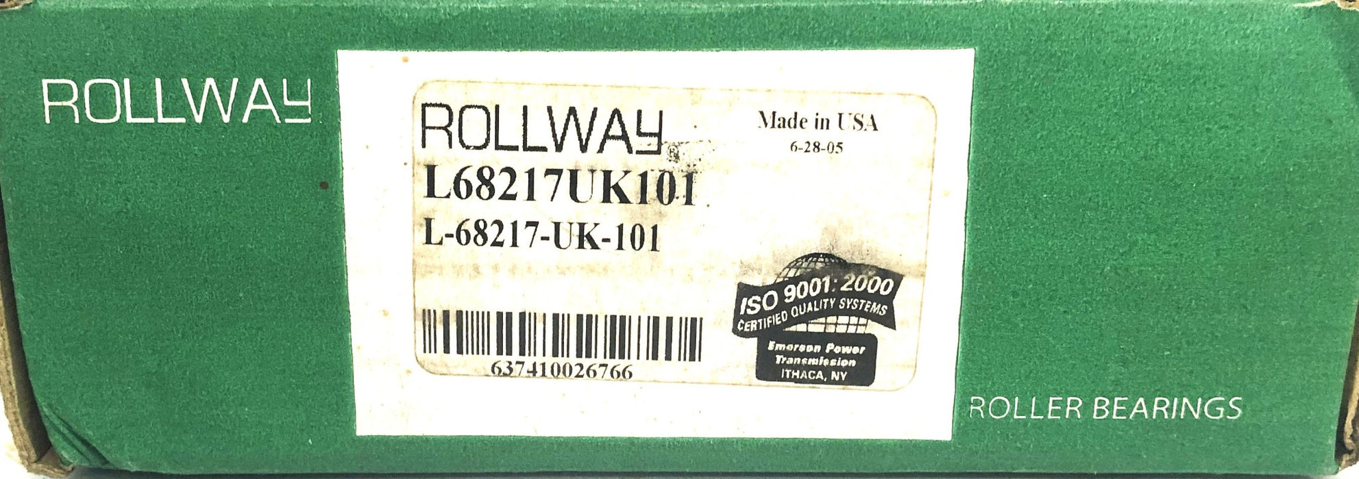 Rollway Emerson Cylindrical Roller Bearing L-68217-UK-101 NOS