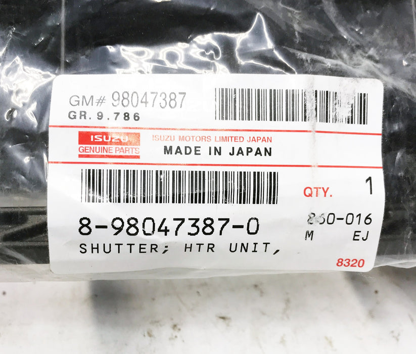 Isuzu OEM Heater Unit Shutter 8-98047387-0 (98047387) NOS