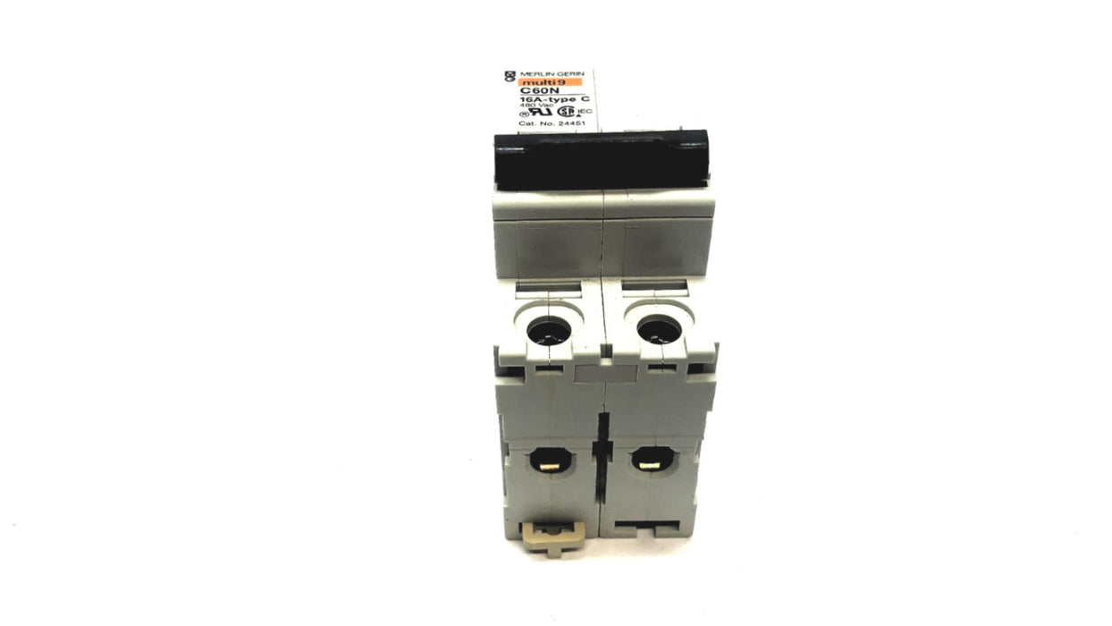 Merlin Gerin Square D 480VAC TypeC 16A Circuit Breaker 24451 (MG24451)(C60N) NOS