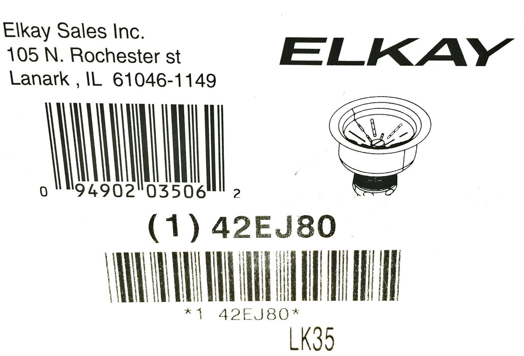Elkay Drain LK35 (42EJ80) NOS