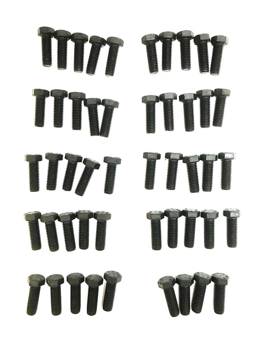 Trans World 1/2"-13 x 1-1/2" Black Hex Cap Screw, Bag of 49, NOS