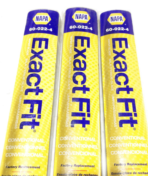 NAPA Wiper Blade 60-022-4 [Lot of 3] NOS