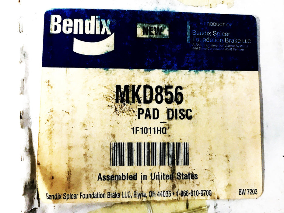 Bendix Metallic Front Disc Brake Pad Set MKD856 NOS