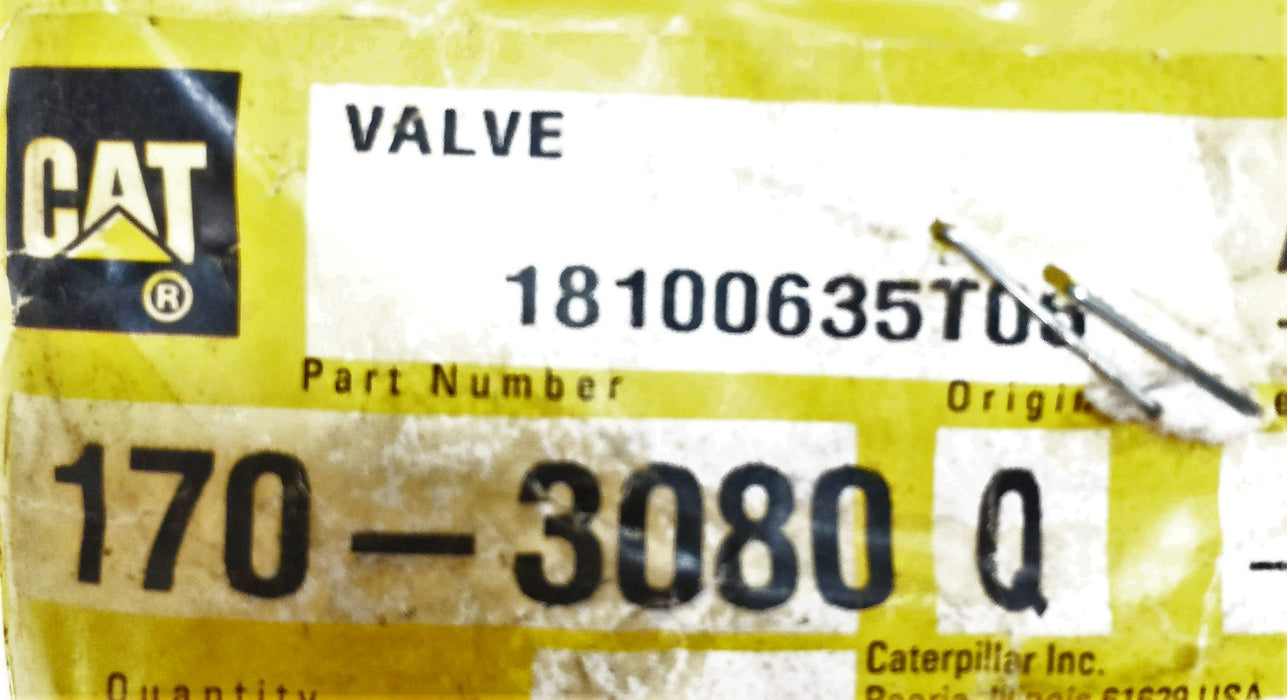 Caterpillar/CAT Valve 170-3080 NOS