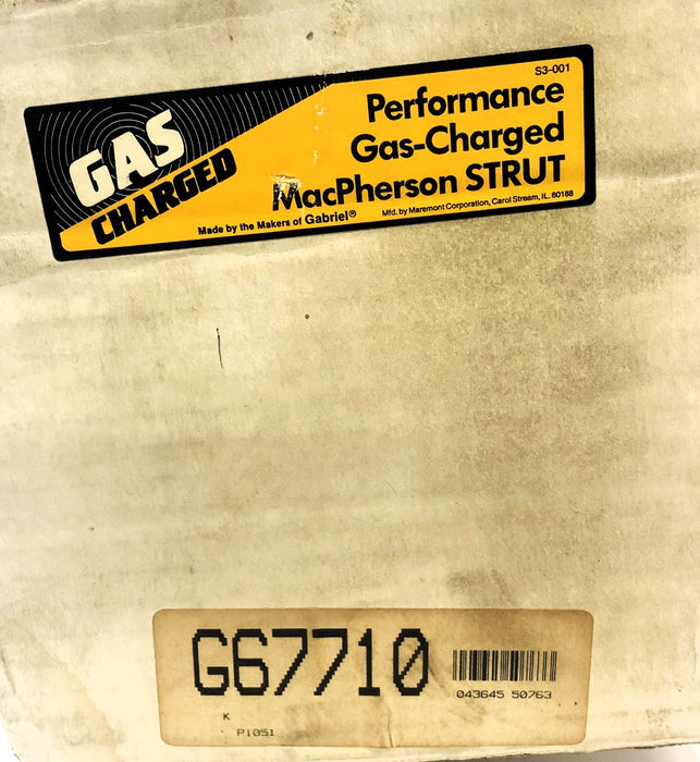 MacPherson Performance Gas-Charged Strut G67710 NOS