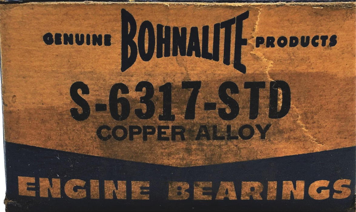 Bohnalite Engine Bearing S-6317-STD NOS