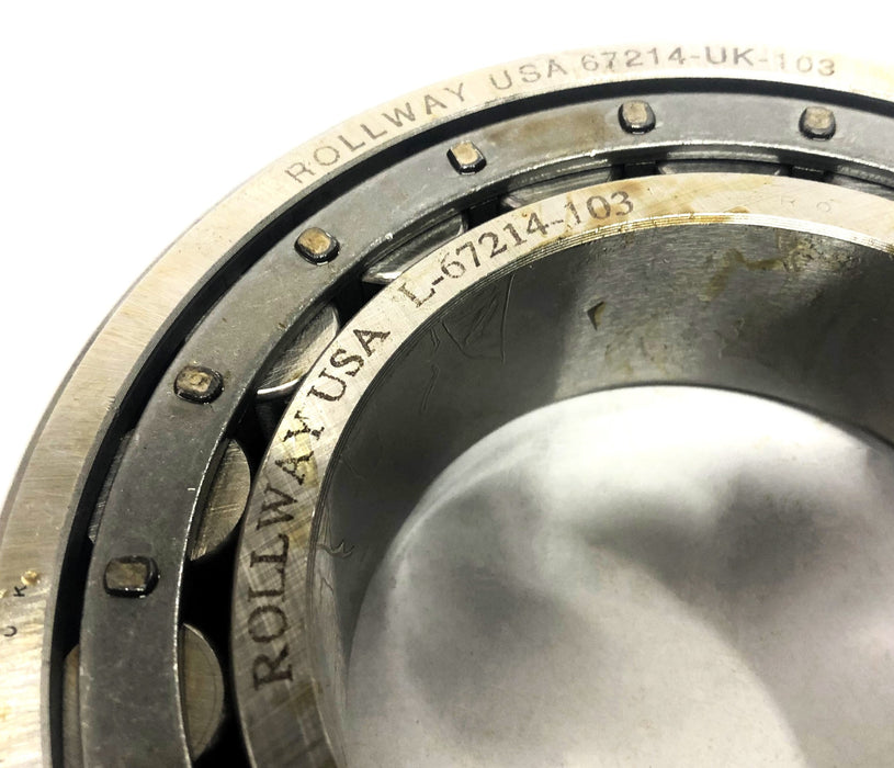 Rollway Cylindrical Roller Bearing L-67214-UK-103 NOS