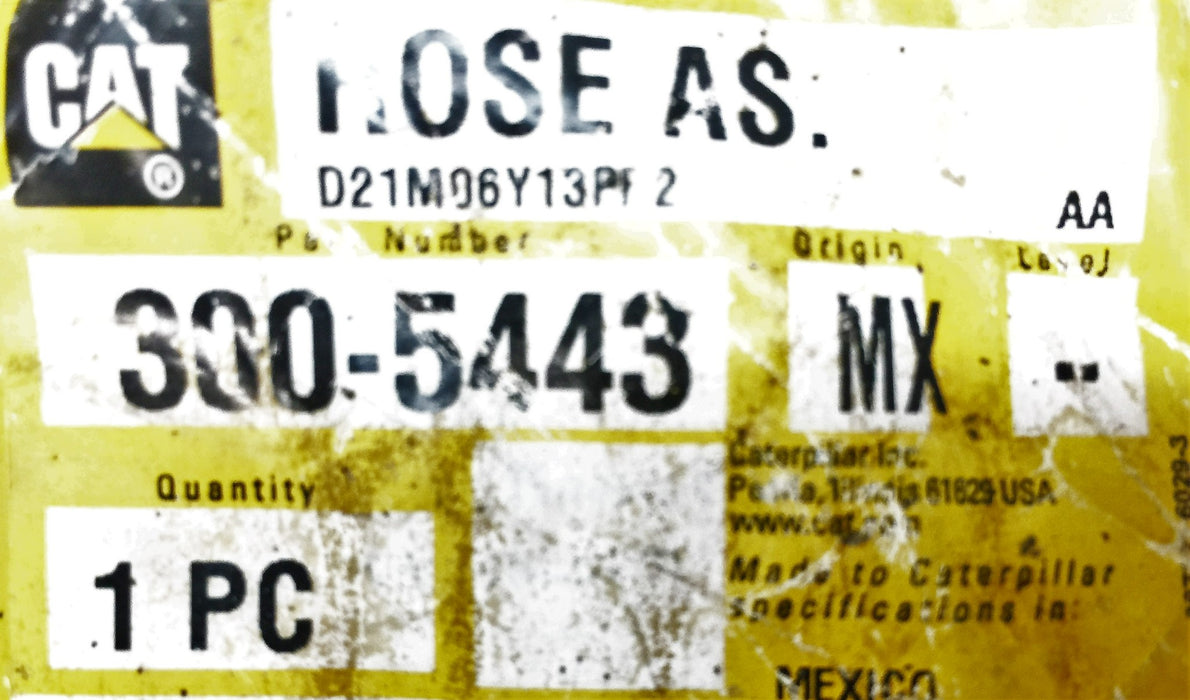 Caterpillar/CAT Hose Assembly 300-5443 (3005443) NOS