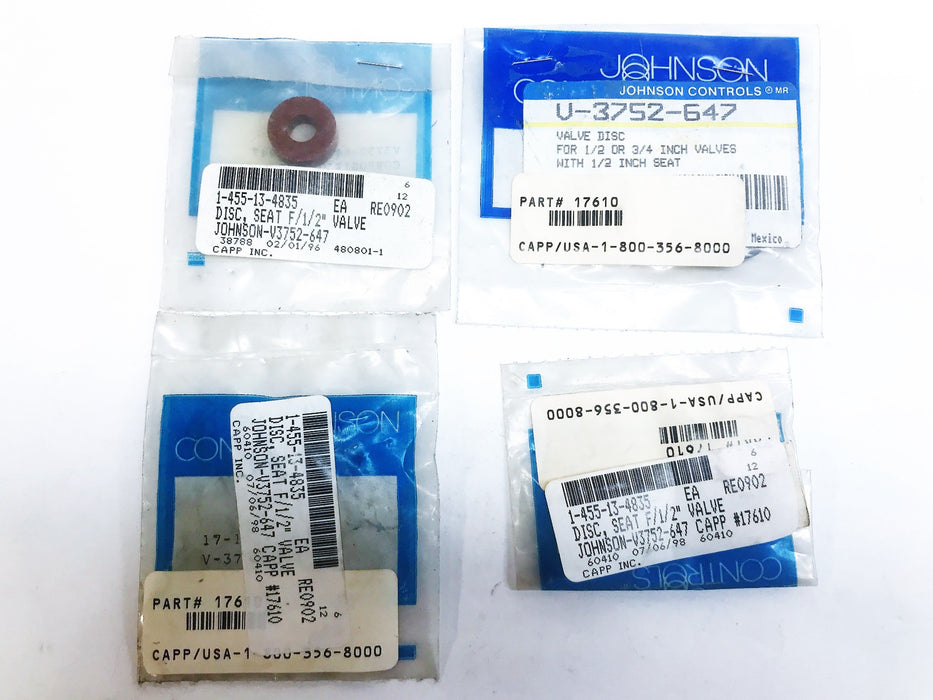 Johnson Controls Valve Disc V-3752-647 [Lot of 4] NOS