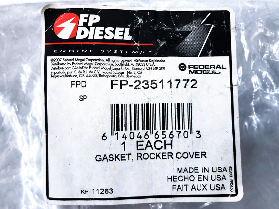 FP Diesel Upper Rocker Cover Gasket FP-23510772 [Lot of 4] NOS