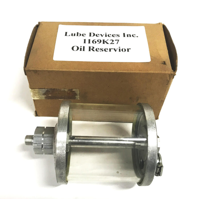 Lube Devices Inc. No Flow Control Oil Reservoir 1169K27 NOS
