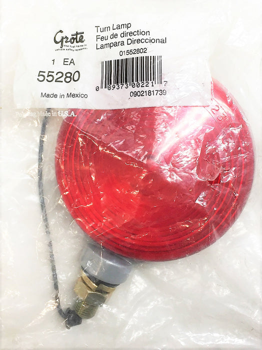 GROTE Dual-Sided Red/Amber Tail Light 55280 NOS