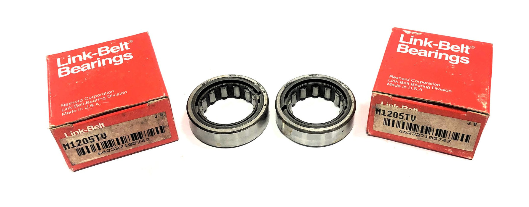 Link-Belt Cylindrical Roller Bearing Outer Ring M1205TV [Lot of 2] NOS