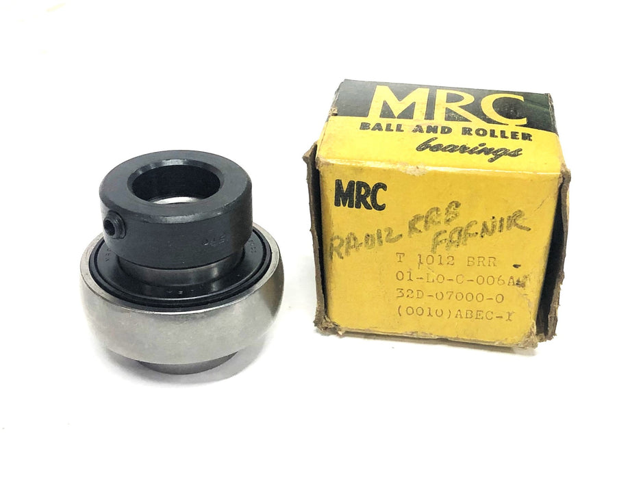 MRC ABEC-1 Ball Bearing Insert With Collar T-1012-BRR NOS