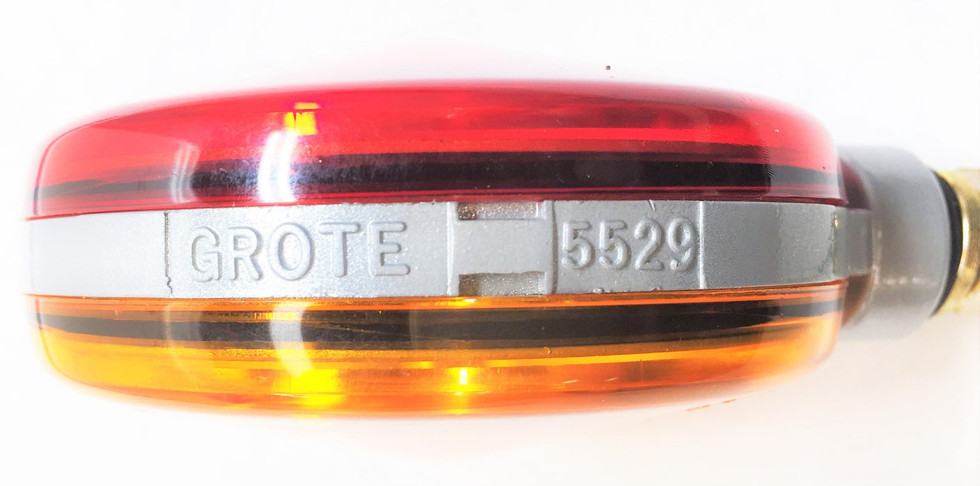 GROTE Dual-Sided Red/Amber Tail Light 55280 NOS