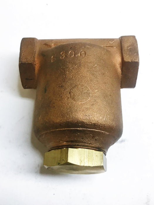 Cash Acme 1/2" Bronze Type "S" Strainer Valve S300 NOS