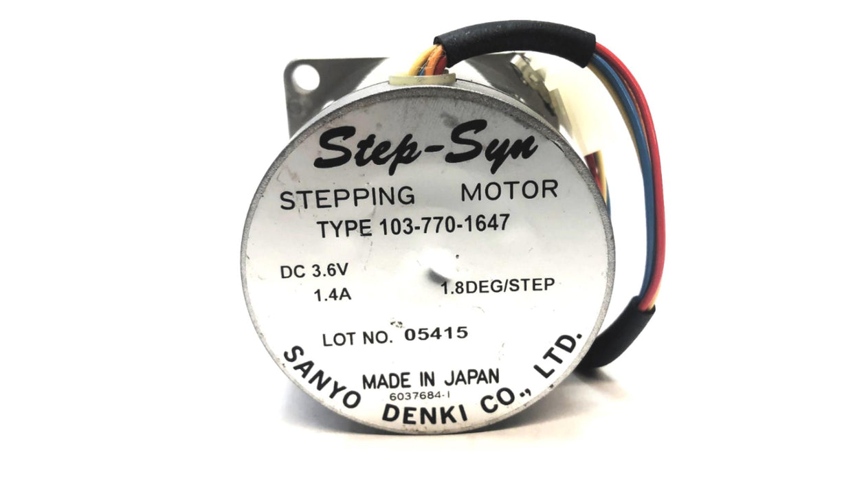 Sanyo Denki Stepping Motor 103-770-1647 NOS