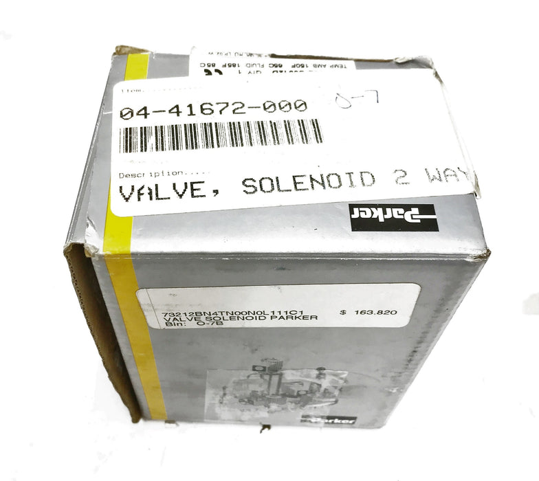 Parker/Gillig Solenoid Valve Assembly 73212BN4TN00N0L111C1 (04-41672-000) NOS