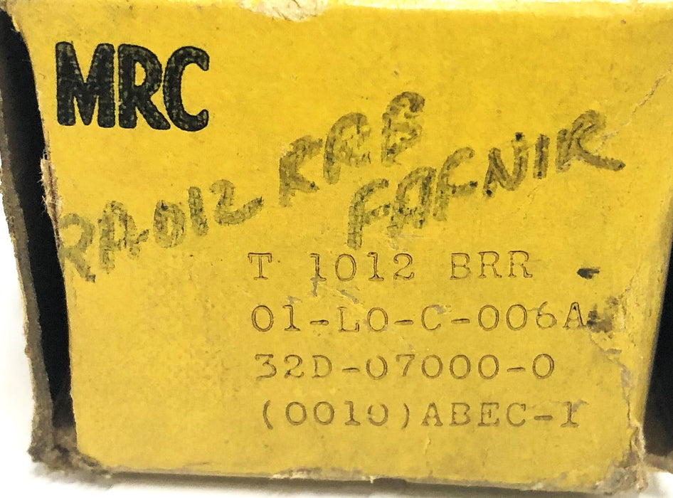 MRC ABEC-1 Ball Bearing Insert With Collar T-1012-BRR NOS