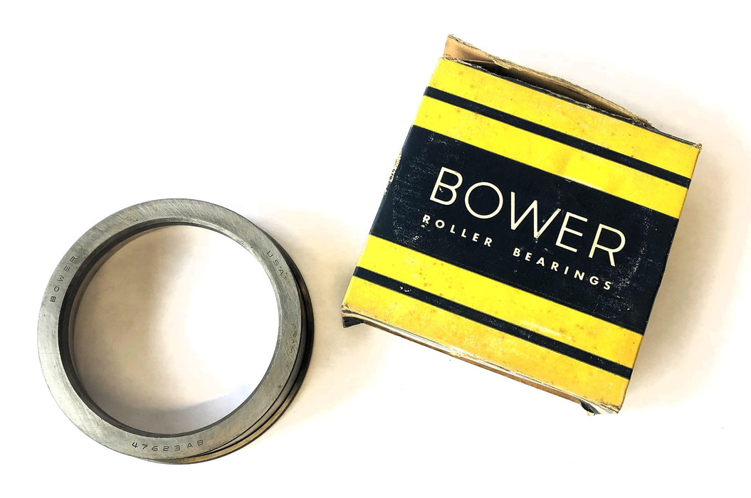 Bower Tapered Roller Bearing Cup 47623-AB NOS
