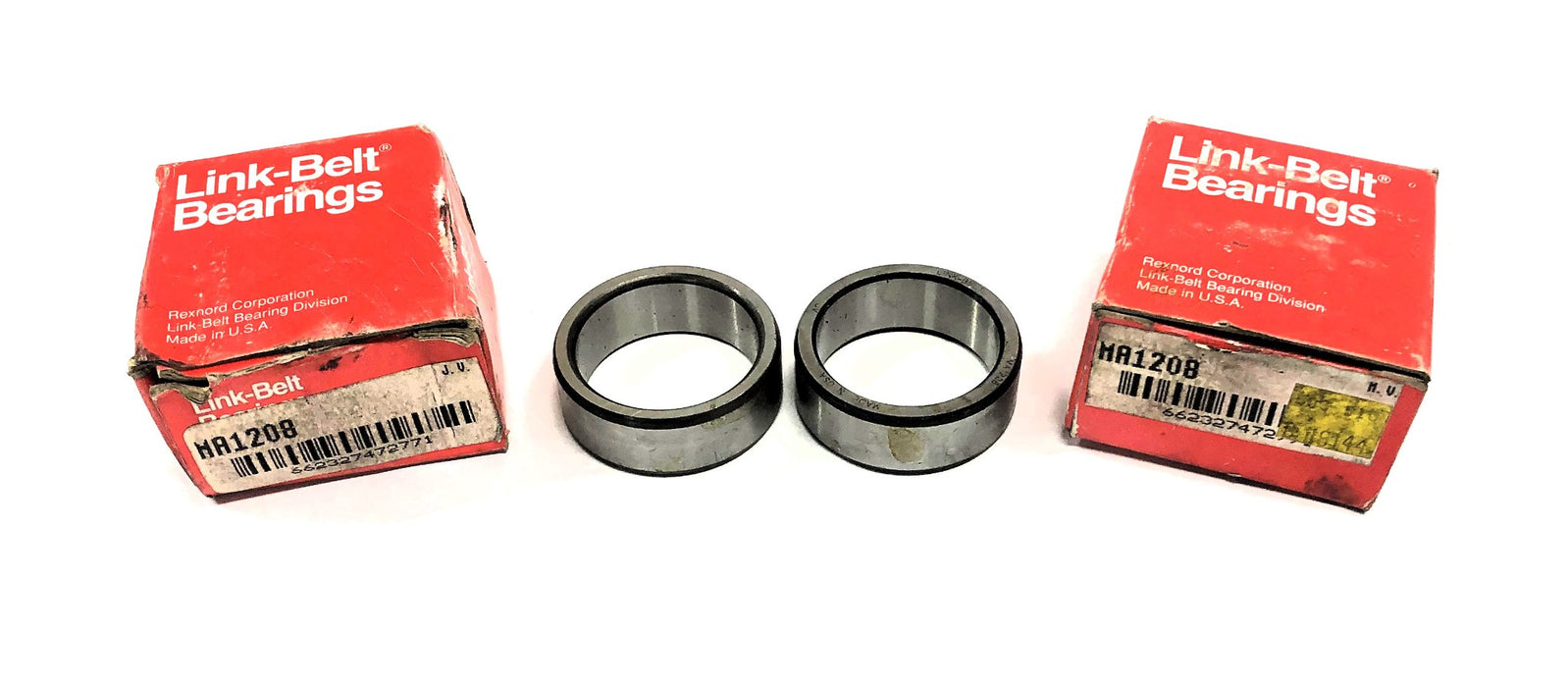 Link-Belt Cylindrical Roller Bearing Inner Ring MA1208 [Lot of 2] NOS