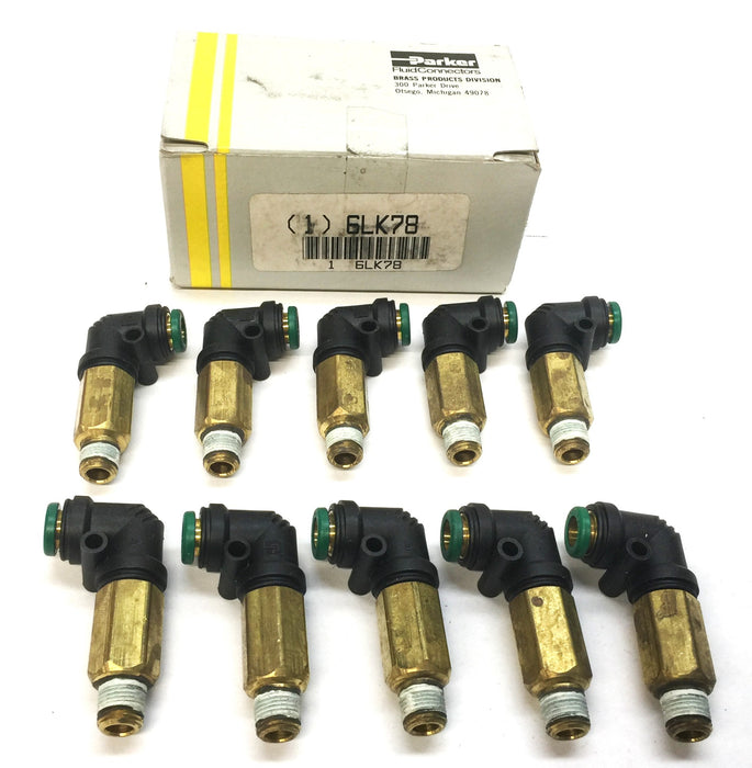 Parker Fluid Connectors Multi-Purpose Hydraulic Connector 6LK78 [Lot of 10] NOS