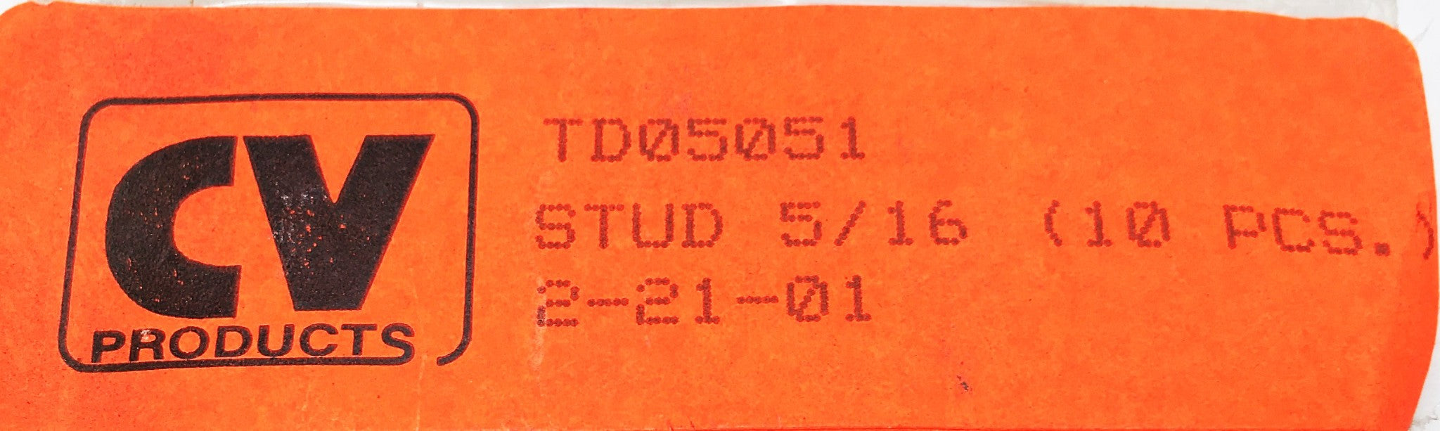 T&D Machine CV Products 5/16 Inch Hold Down Stud 5051 [Lot of 3] NOS