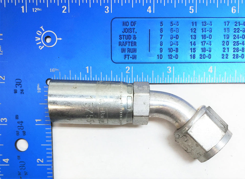 PARKER Parflex Hose Fitting 13755-10-8 NOS