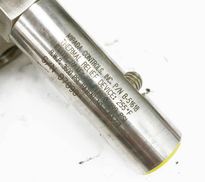 GFI/Mirada Controls Thermo Release Valve B-51420 (B-51618) NOS
