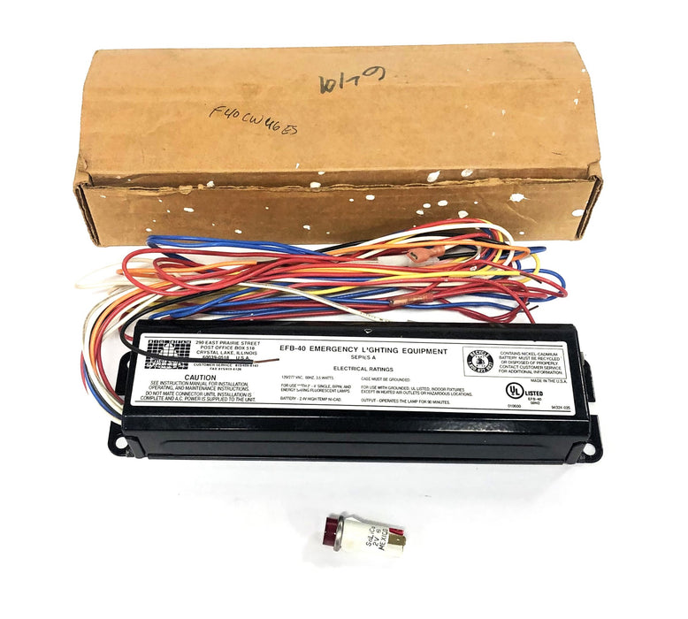 Big Beam 120/277VAC 60HZ 3.5WATT Series A Electrical Ballast EFB-40 NOS