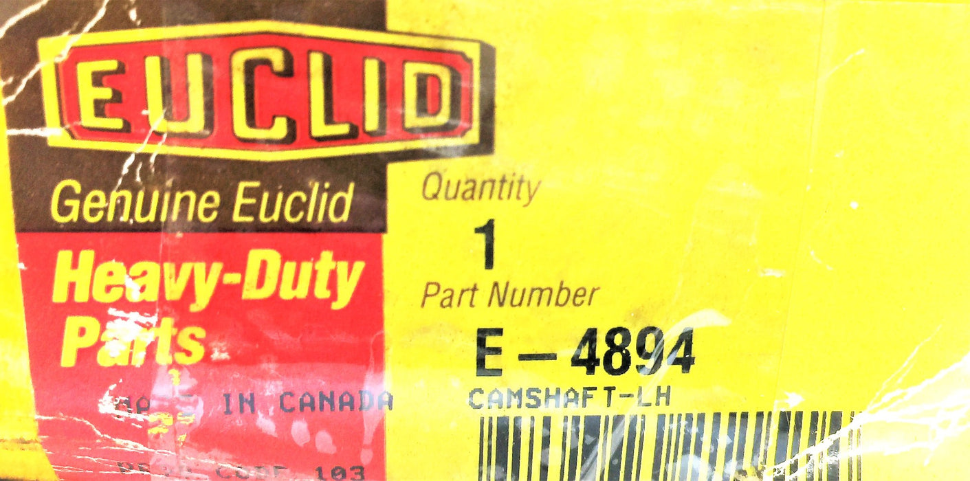 EUCLID Left-Hand Camshaft E-4894 NOS
