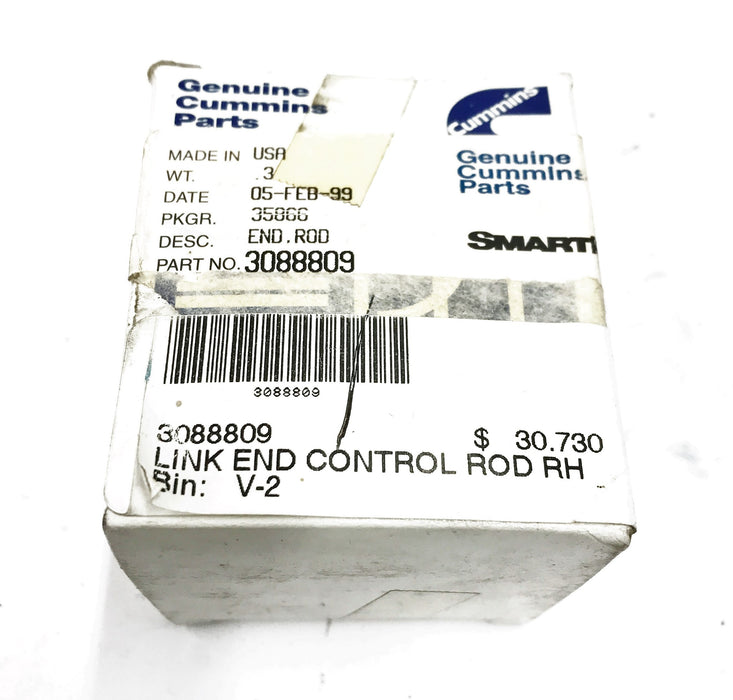 Cummins OEM Right Hand Control Rod End 3088809 NOS