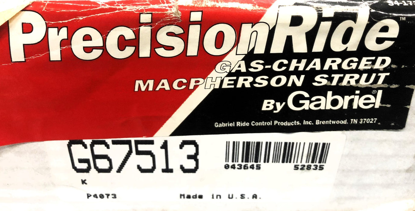 PrecisionRide Gas Charged MacPherson Strut G67513 (736711) NOS