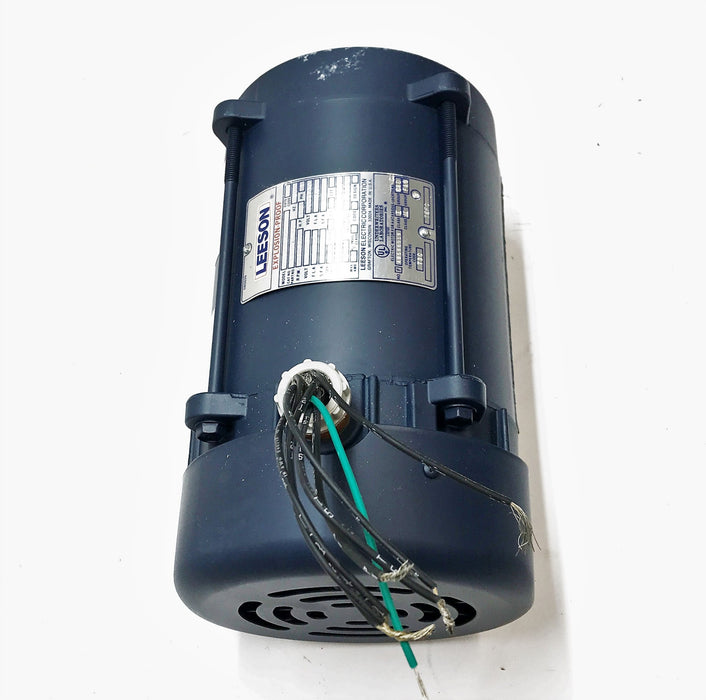 Leeson 1/2 HP 3450 RPM Single Phase Industrial Motor 111098-00 (A6C34XC22G) NOS