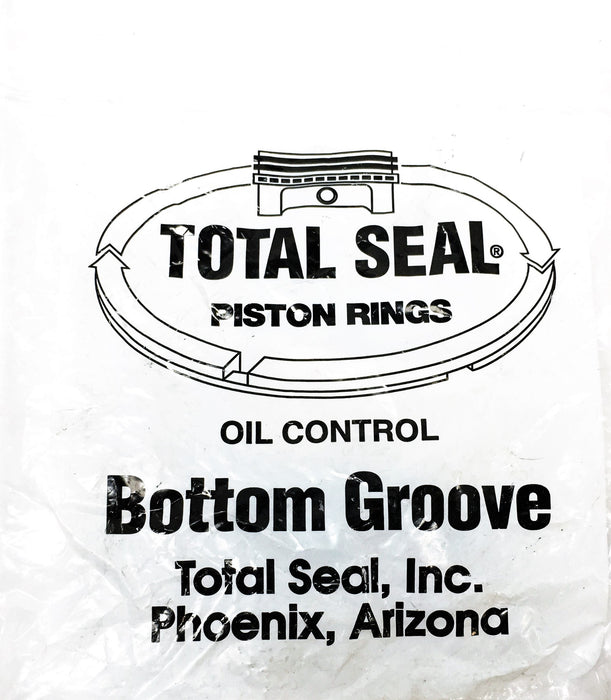 Total Seal 3 Piece Oil Control Bottom Groove Piston Ring Set 697 NOS